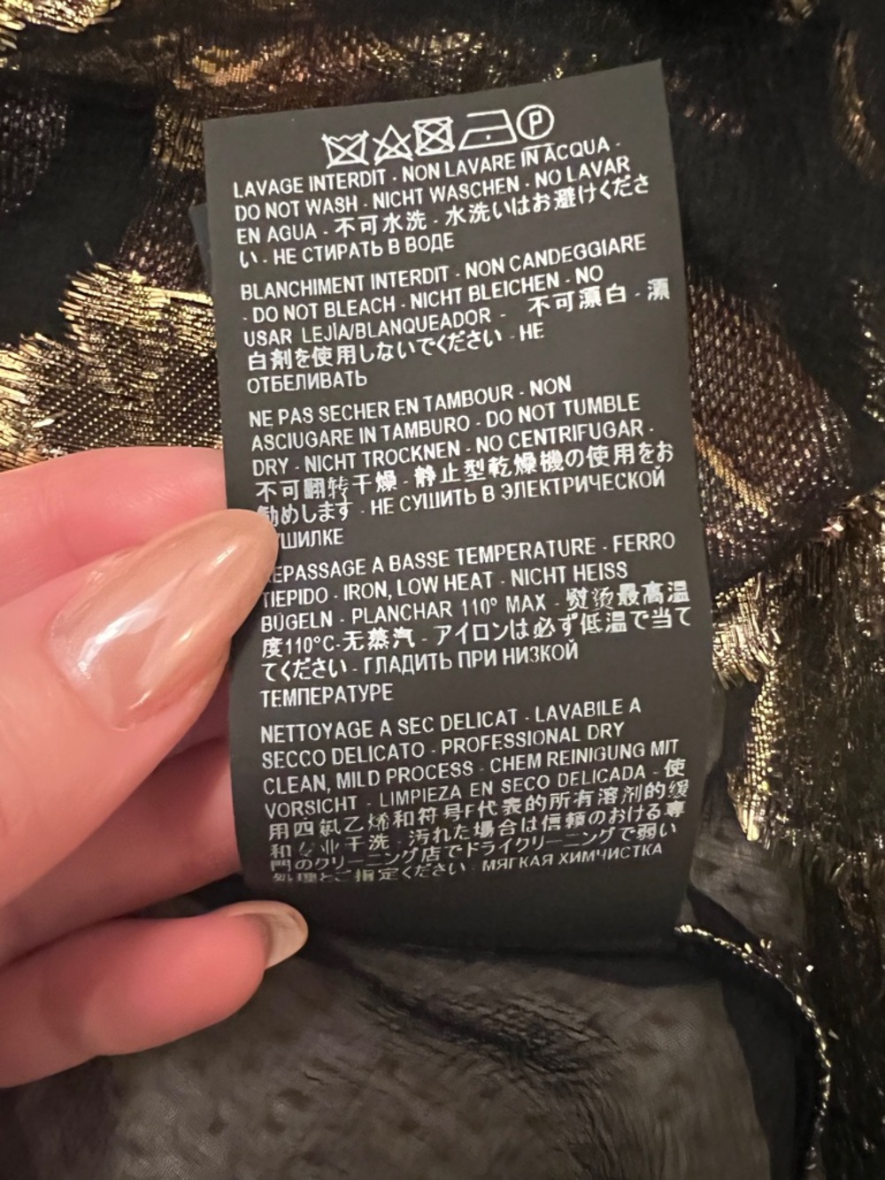 😮Saint Laurent Black Floral Silk Jacquard Mini Flared Dress - 40 - Picture 11 of 13